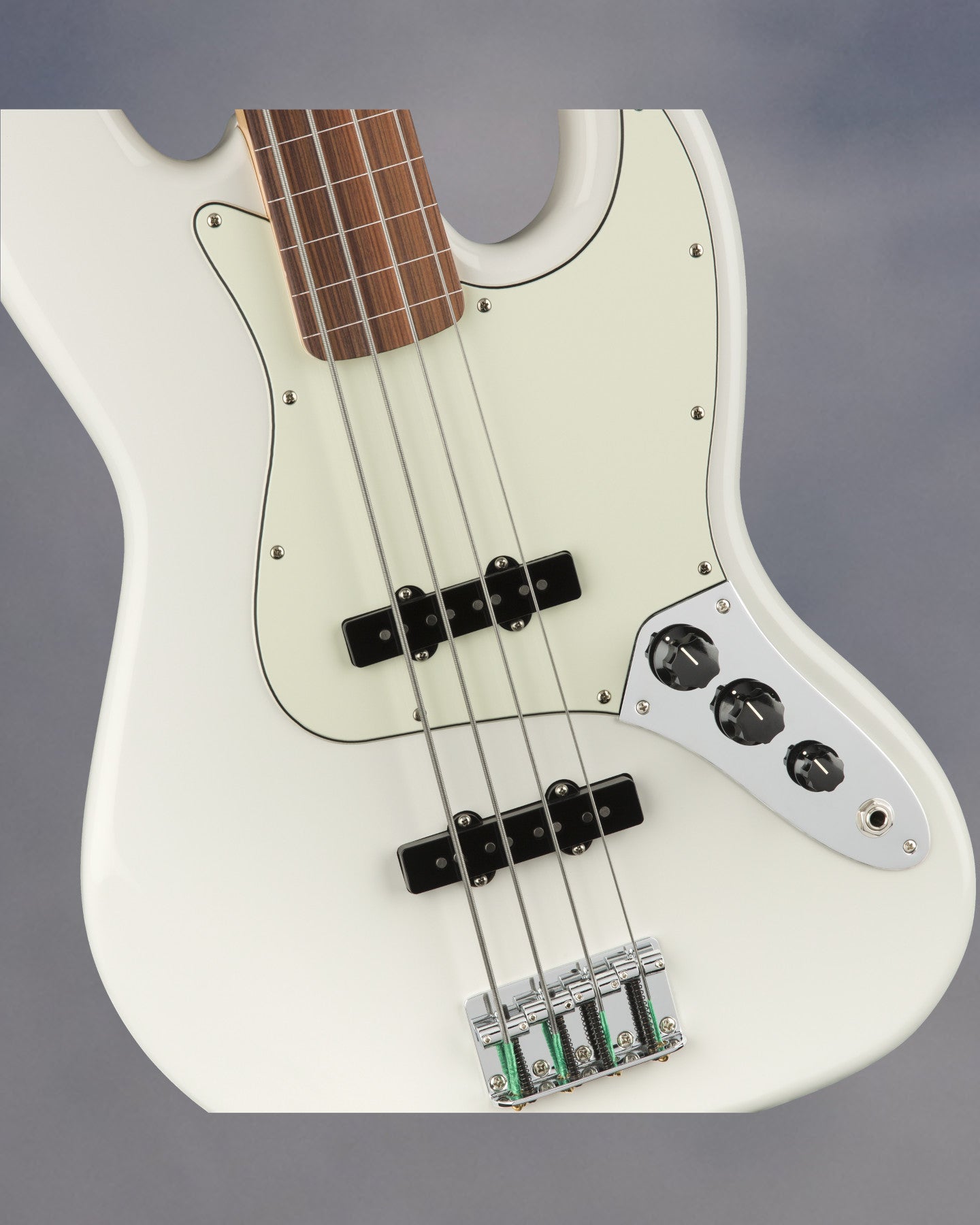 Player Jazz Bass Fretless, Polar White