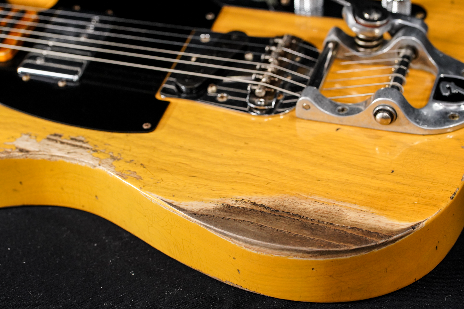 LE Cunife Blackguard Tele Heavy Relic, Aged Butterscotch Blonde, Maple FB