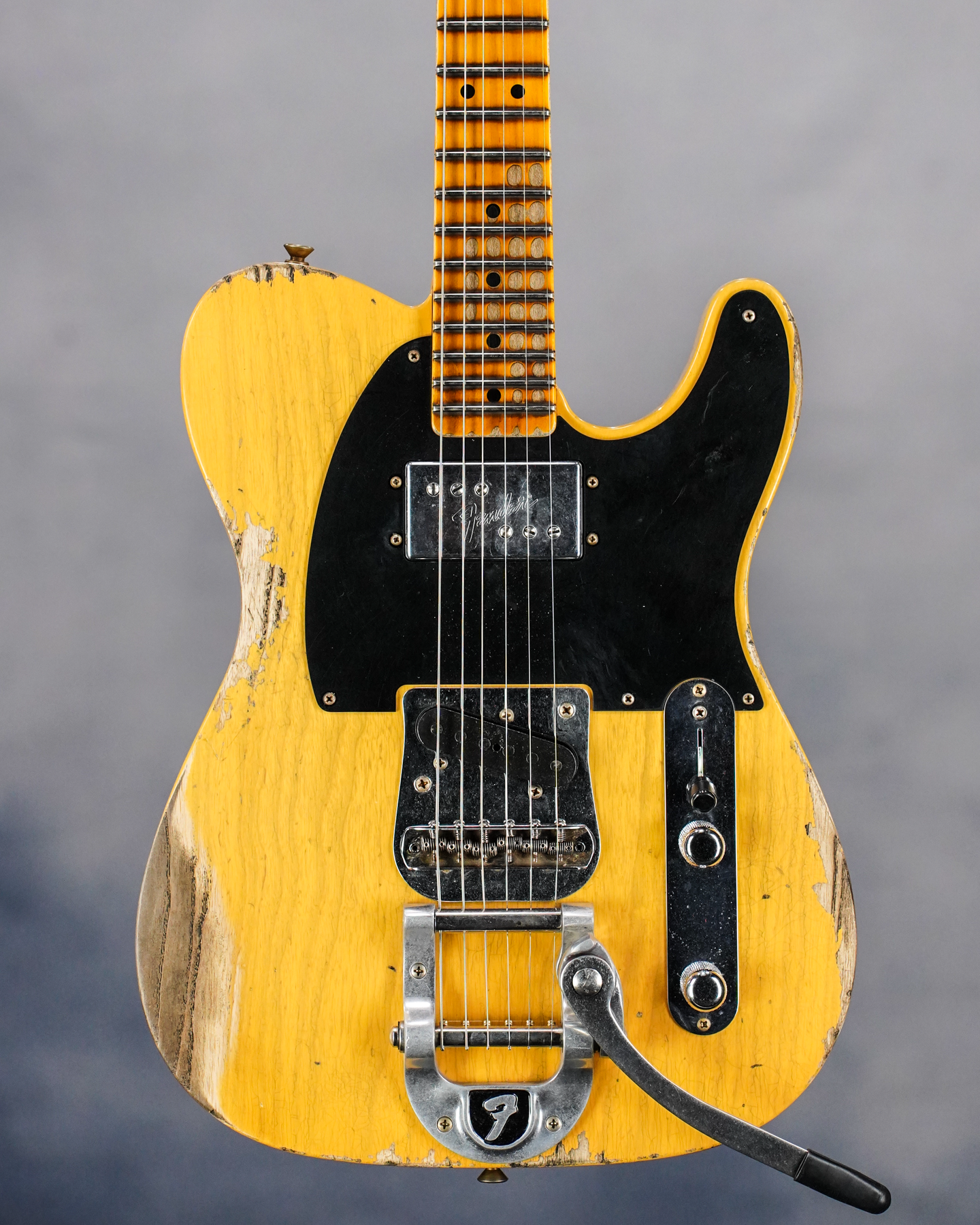 LE Cunife Blackguard Tele Heavy Relic, Aged Butterscotch Blonde, Maple FB