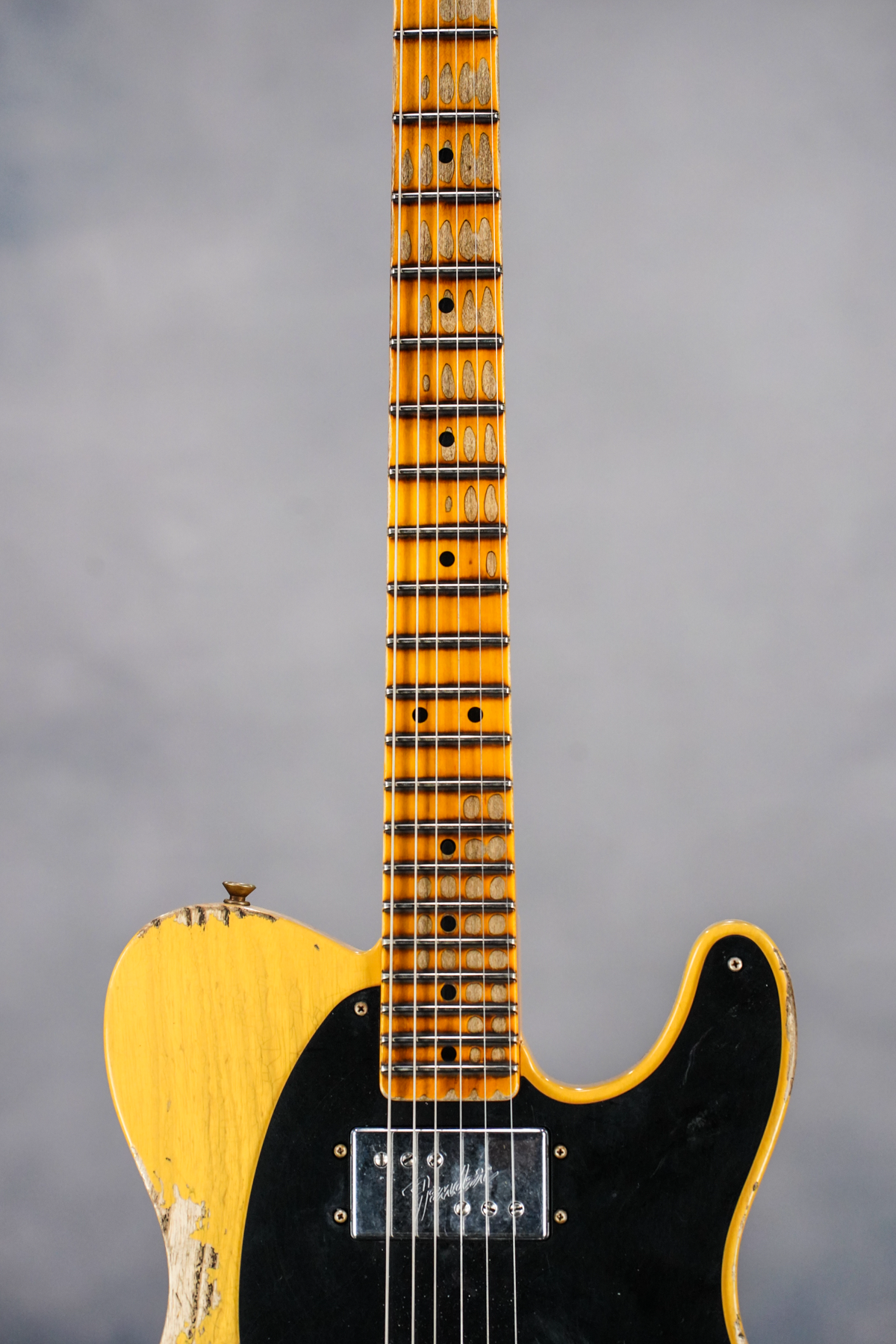 LE Cunife Blackguard Tele Heavy Relic, Aged Butterscotch Blonde, Maple FB