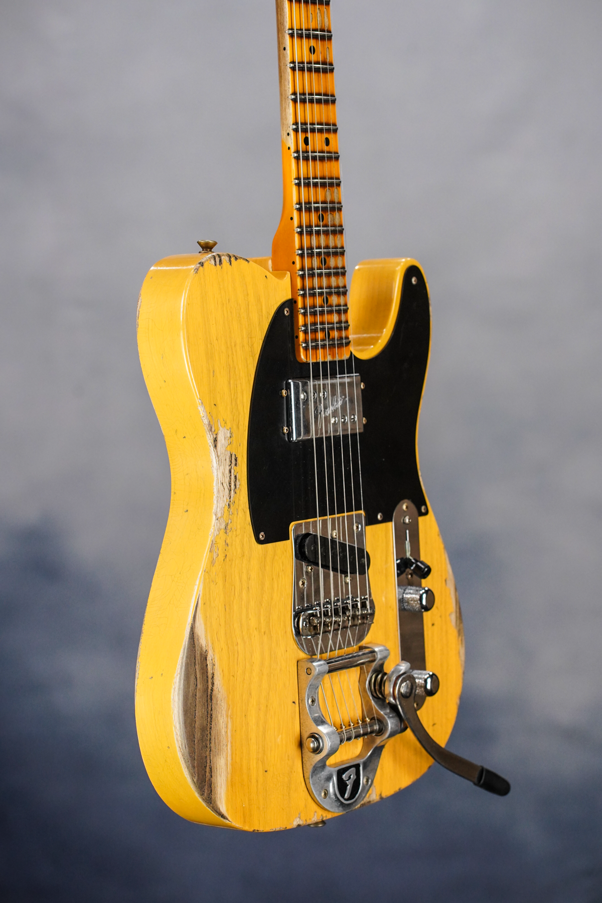 LE Cunife Blackguard Tele Heavy Relic, Aged Butterscotch Blonde, Maple FB