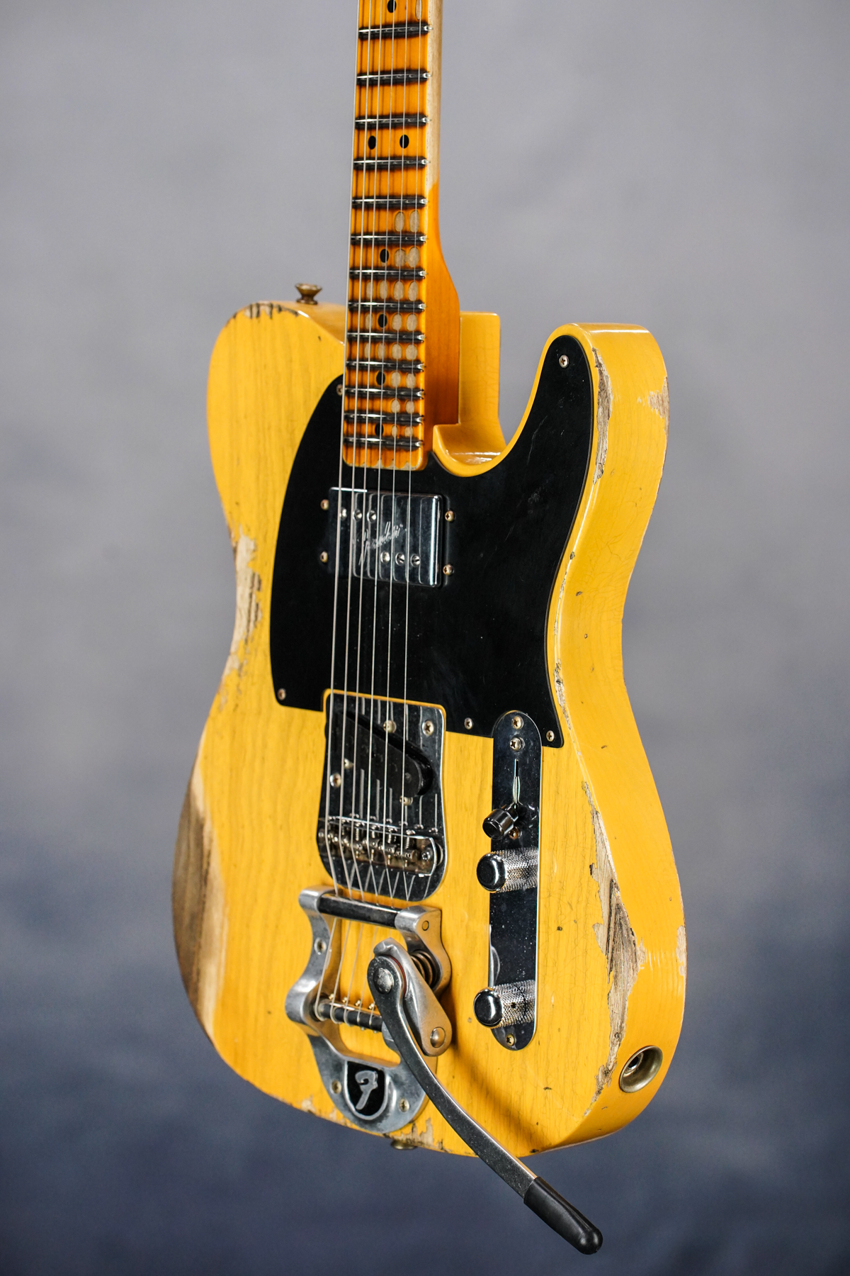 LE Cunife Blackguard Tele Heavy Relic, Aged Butterscotch Blonde, Maple FB