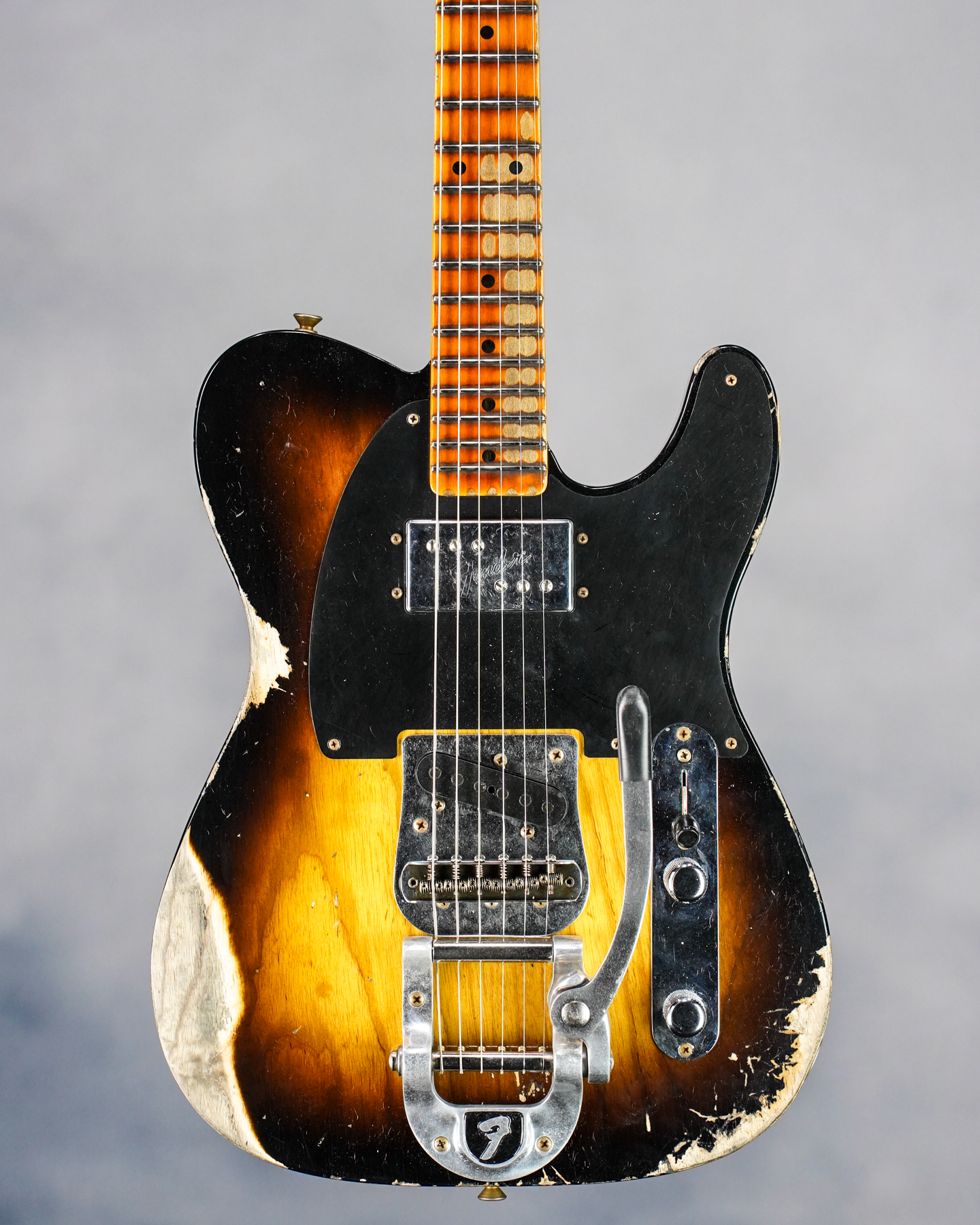 FENDER CUSTOM SHOP CUNIFE BLACKGUARD TELECASTER BIGSBY HEAVY RELIC FADED WIDE 2-TONE SUNBURST