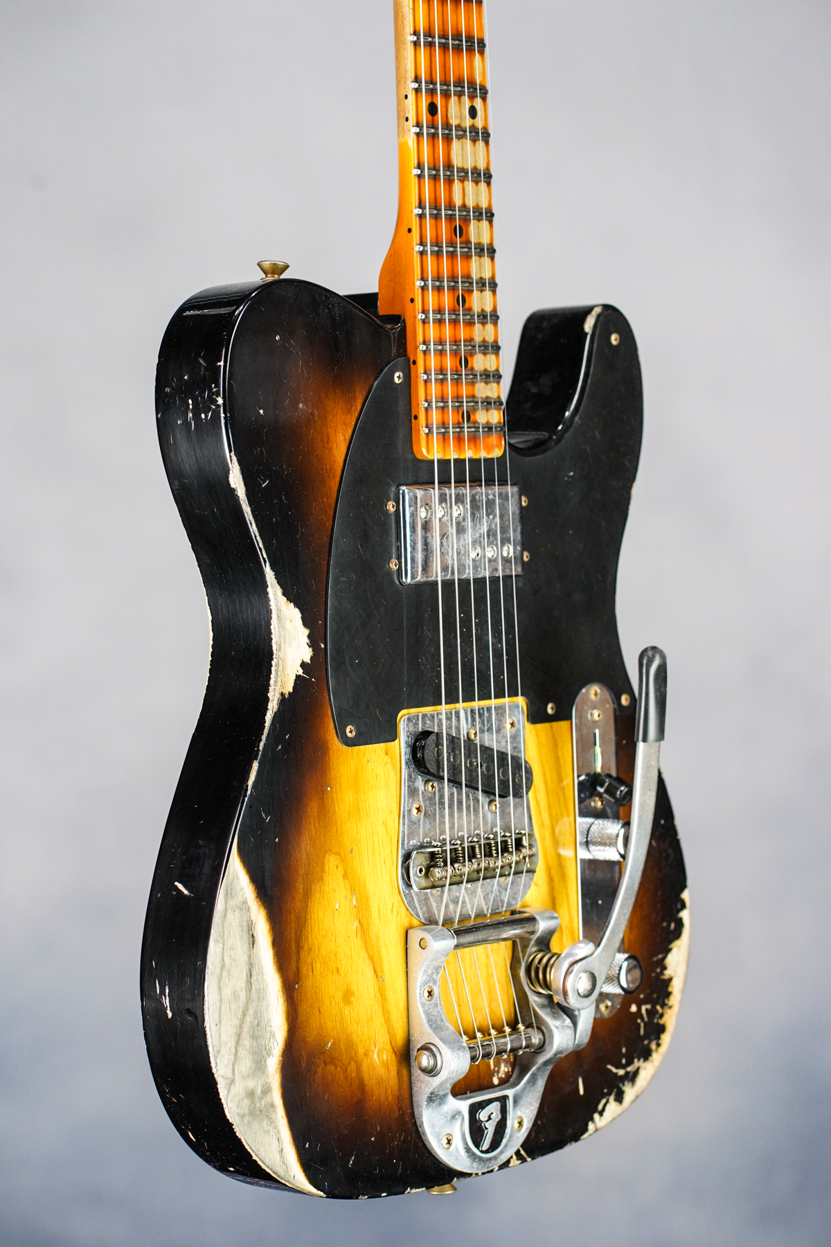 FENDER CUSTOM SHOP CUNIFE BLACKGUARD TELECASTER BIGSBY HEAVY RELIC FADED WIDE 2-TONE SUNBURST