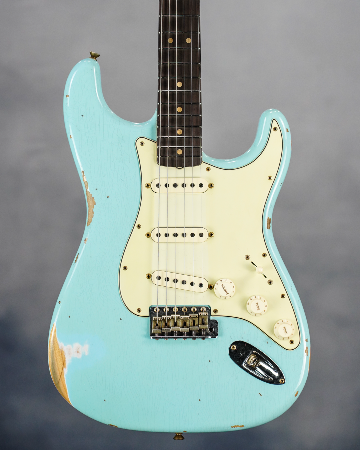 Custom Shop LE 1963 Stratocaster Hvy Relic Faded/aged Daphne Blue