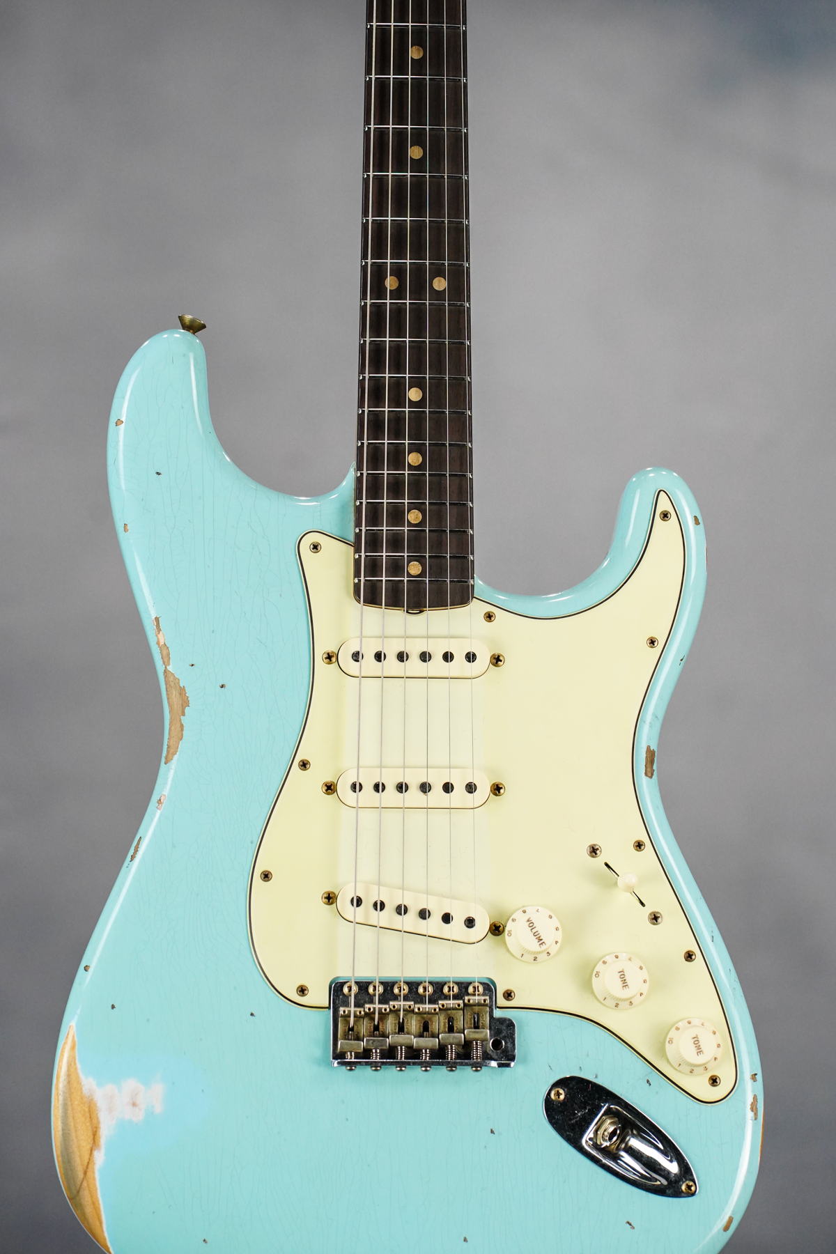 Custom Shop LE 1963 Stratocaster Hvy Relic Faded/aged Daphne Blue