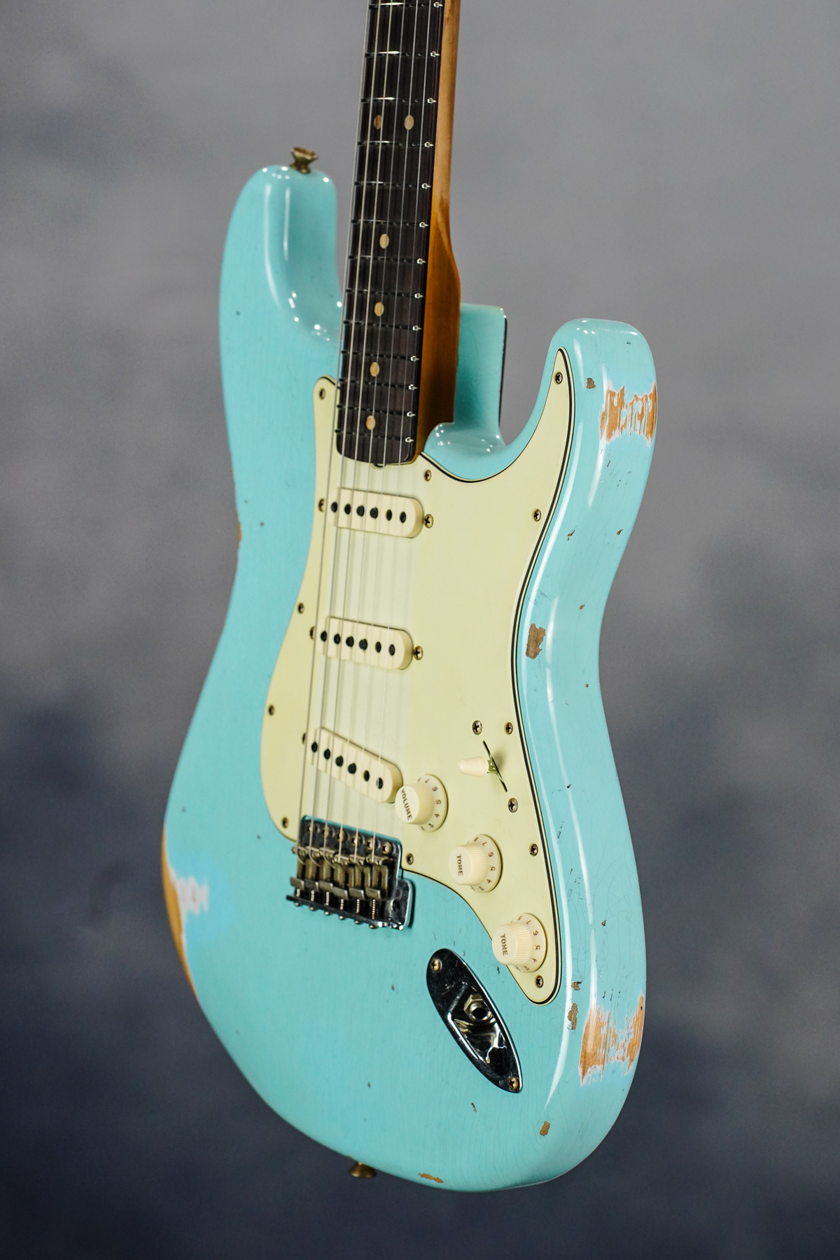 Custom Shop LE 1963 Stratocaster Hvy Relic Faded/aged Daphne Blue