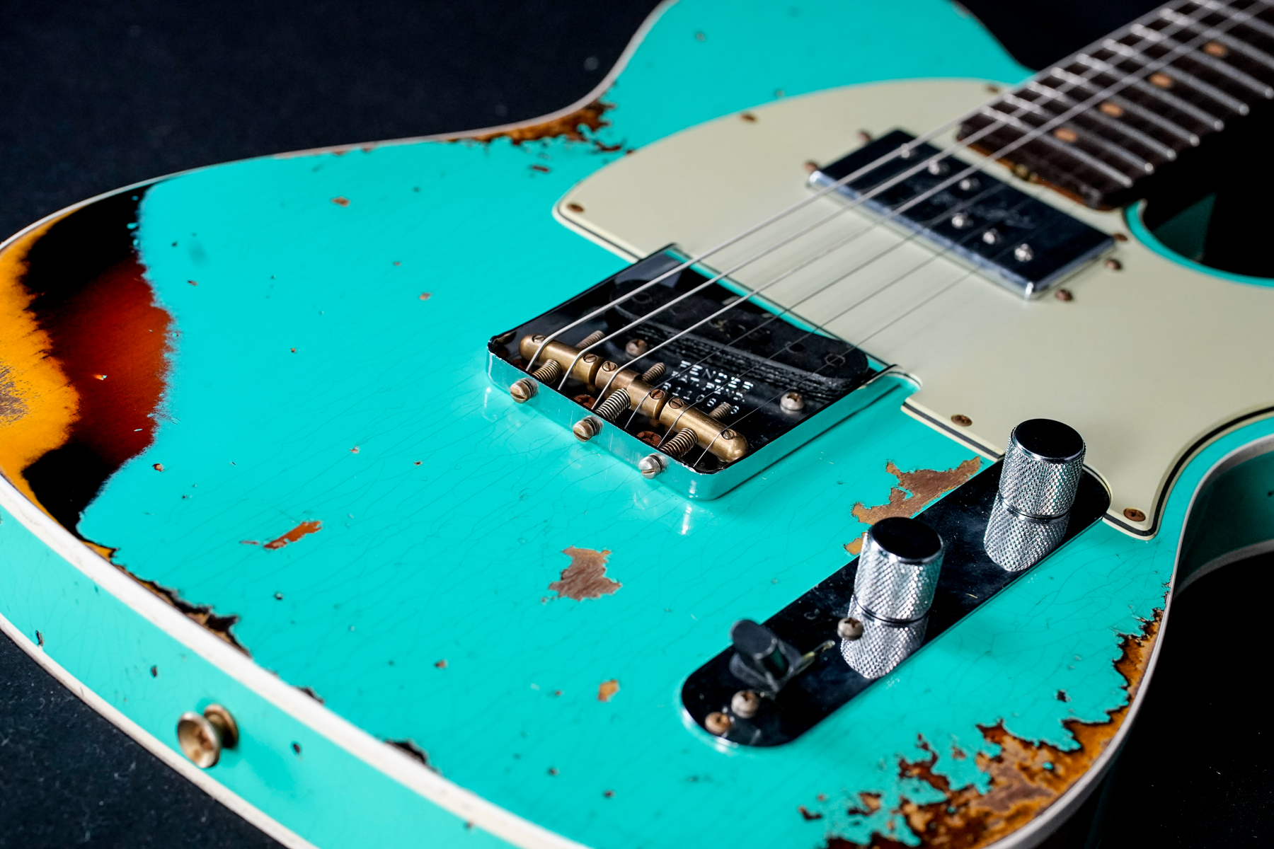 Limited Edition Cunife Telecaster Custom - Heavy Relic - Aged Sea Foam Green