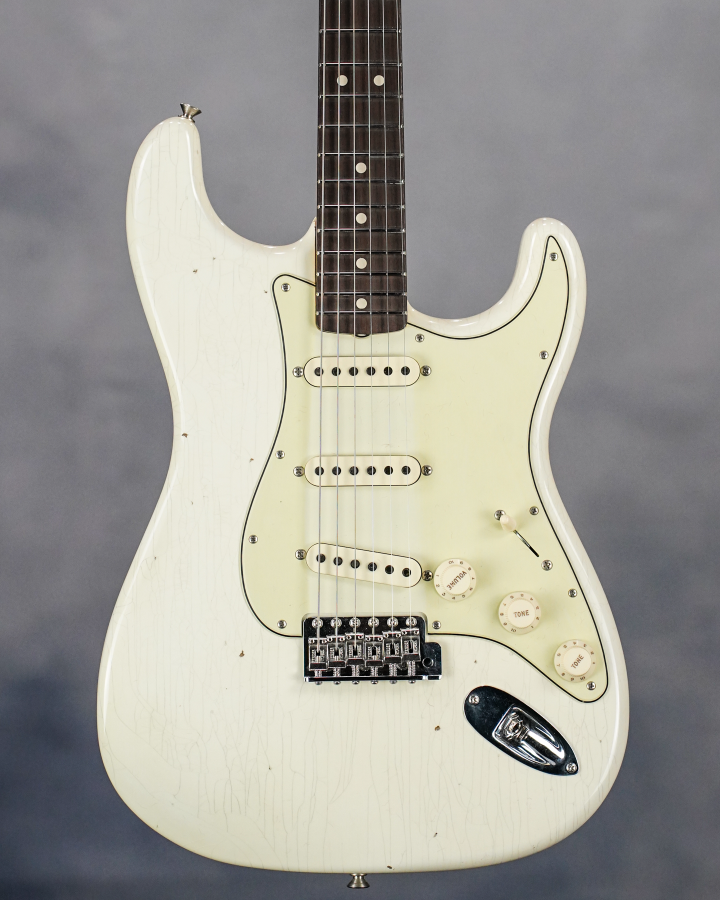 Custom Shop 1963 Strat Relic Aged Olympic White