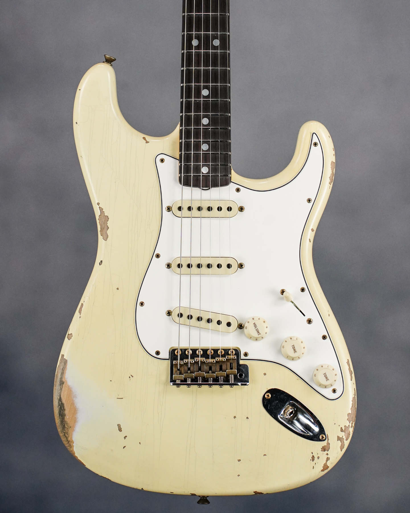 Custom Shop1967 Strat Heavy Relic Aged Vintage White