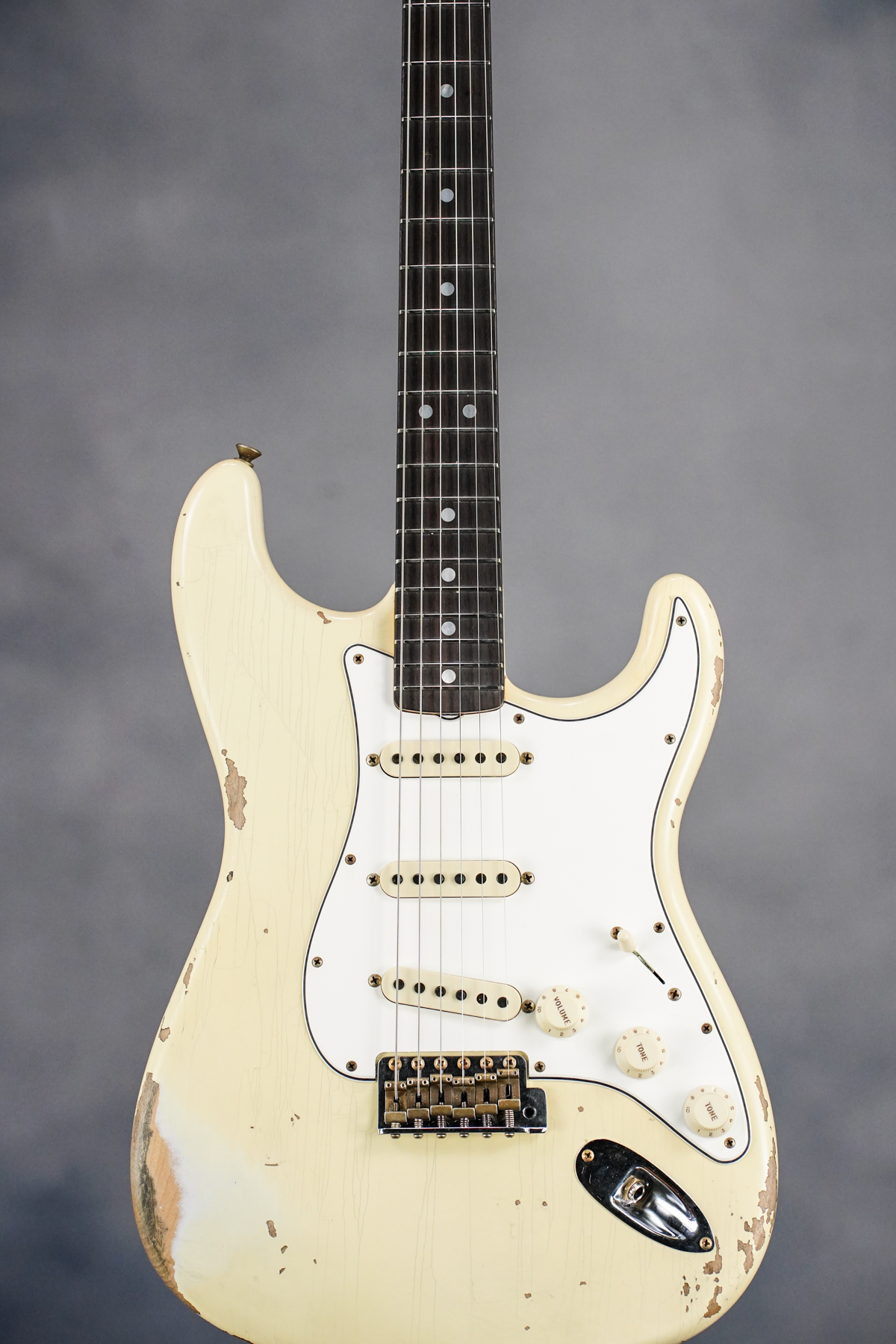 Custom Shop1967 Strat Heavy Relic Aged Vintage White