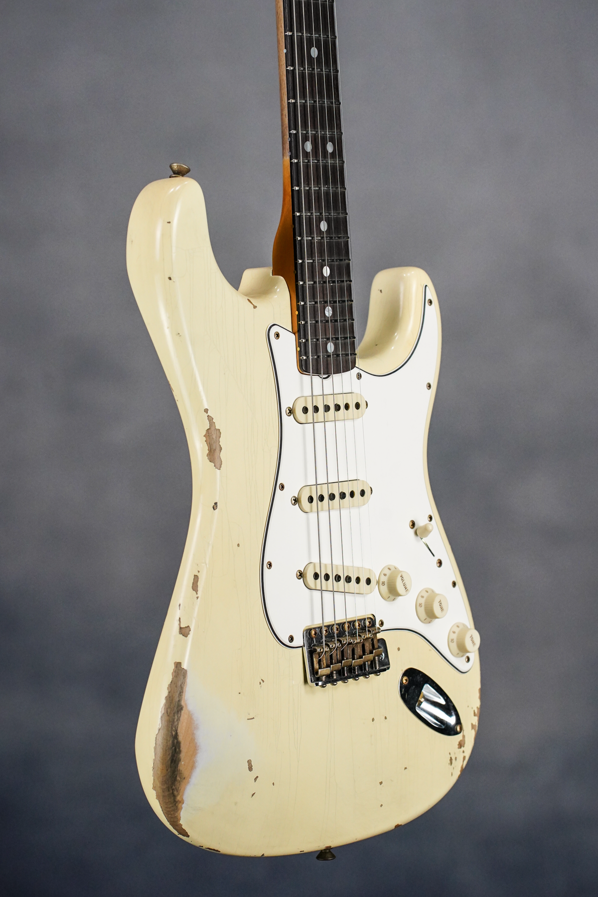 Custom Shop1967 Strat Heavy Relic Aged Vintage White