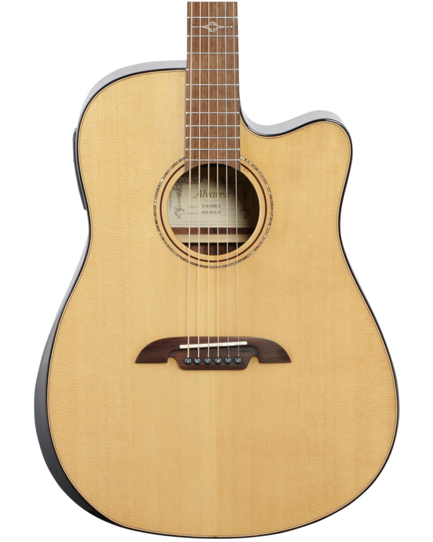 Artist Elite Dreadnought Acoustc Electric w/Bevel Armrest, Cutaway, EQ & Tuner