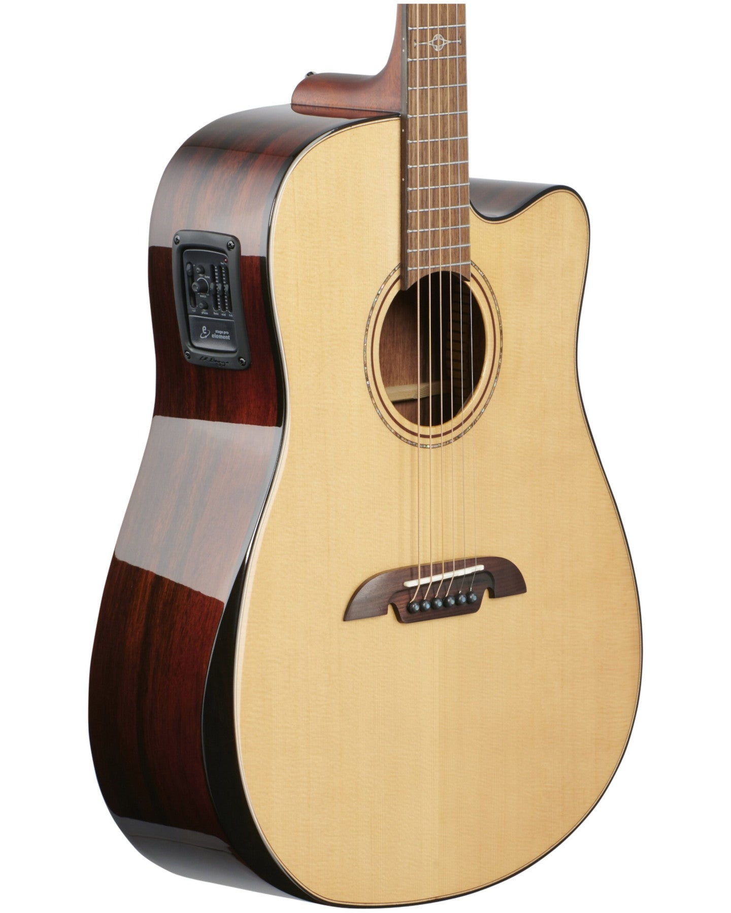 Artist Elite Dreadnought Acoustc Electric w/Bevel Armrest, Cutaway, EQ & Tuner