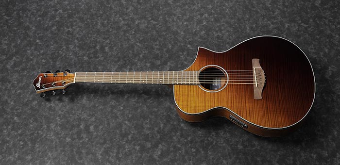 6-String Acoustic-Electric with Maple Top, Amber Sunset Fade