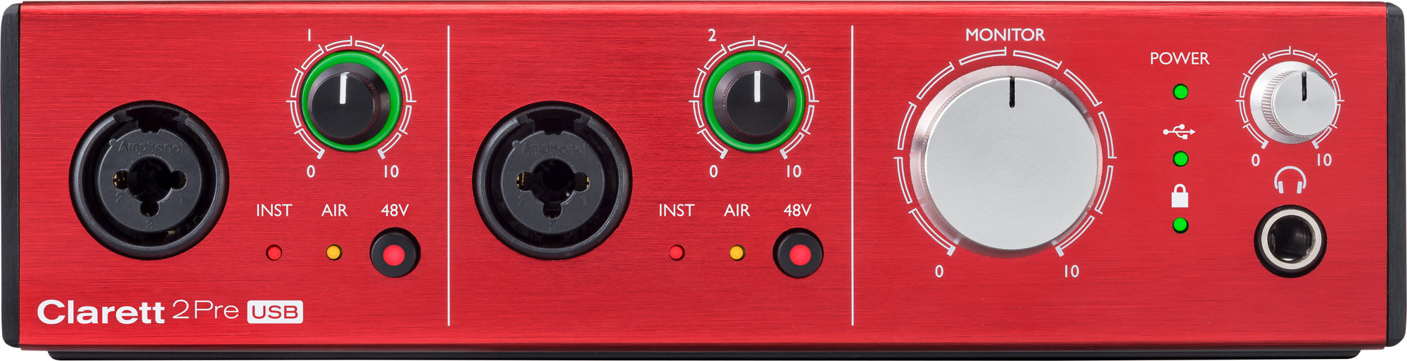 Clarett 2Pre USB Audio Interface with 2 Clarett Mic Preamps