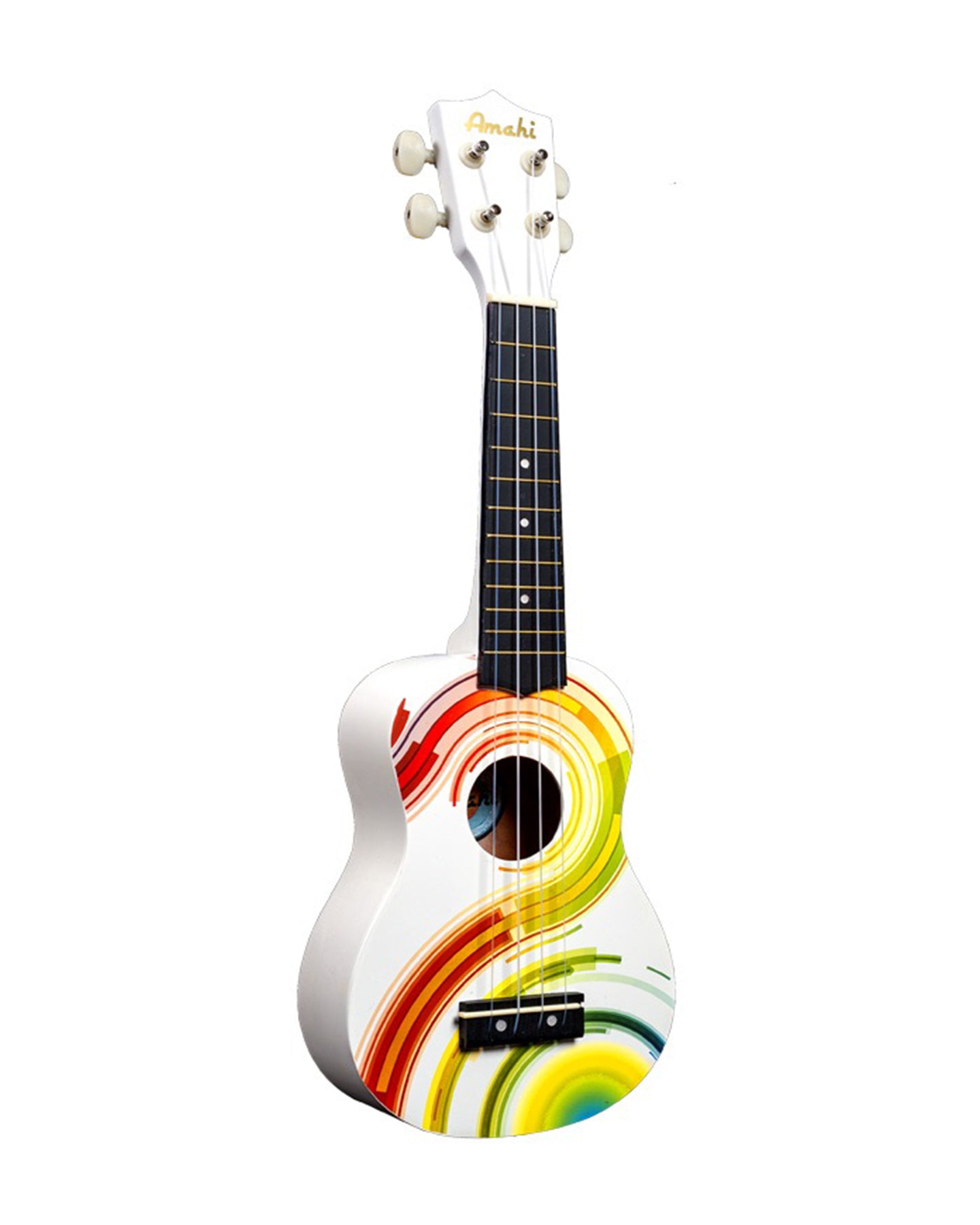 DDUK7 Soprano Ukulele w/Gig Bag, Psychedelic Design