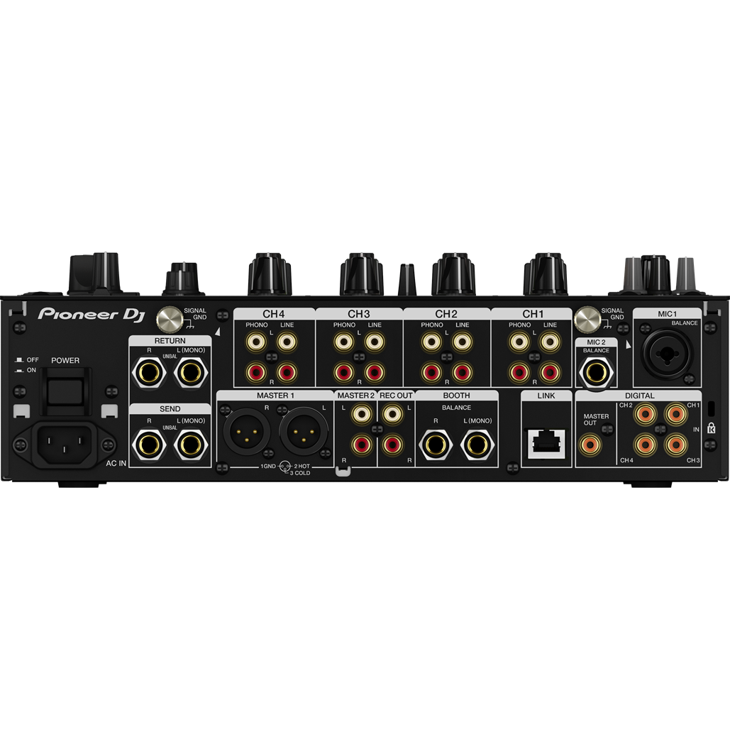 UXJCB Professional DJ Mixer - 4 Channel