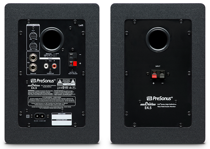 ERIS E4.5 High-Definition 2-Way 4.5" Near Field Studio Monitors (PAIR)