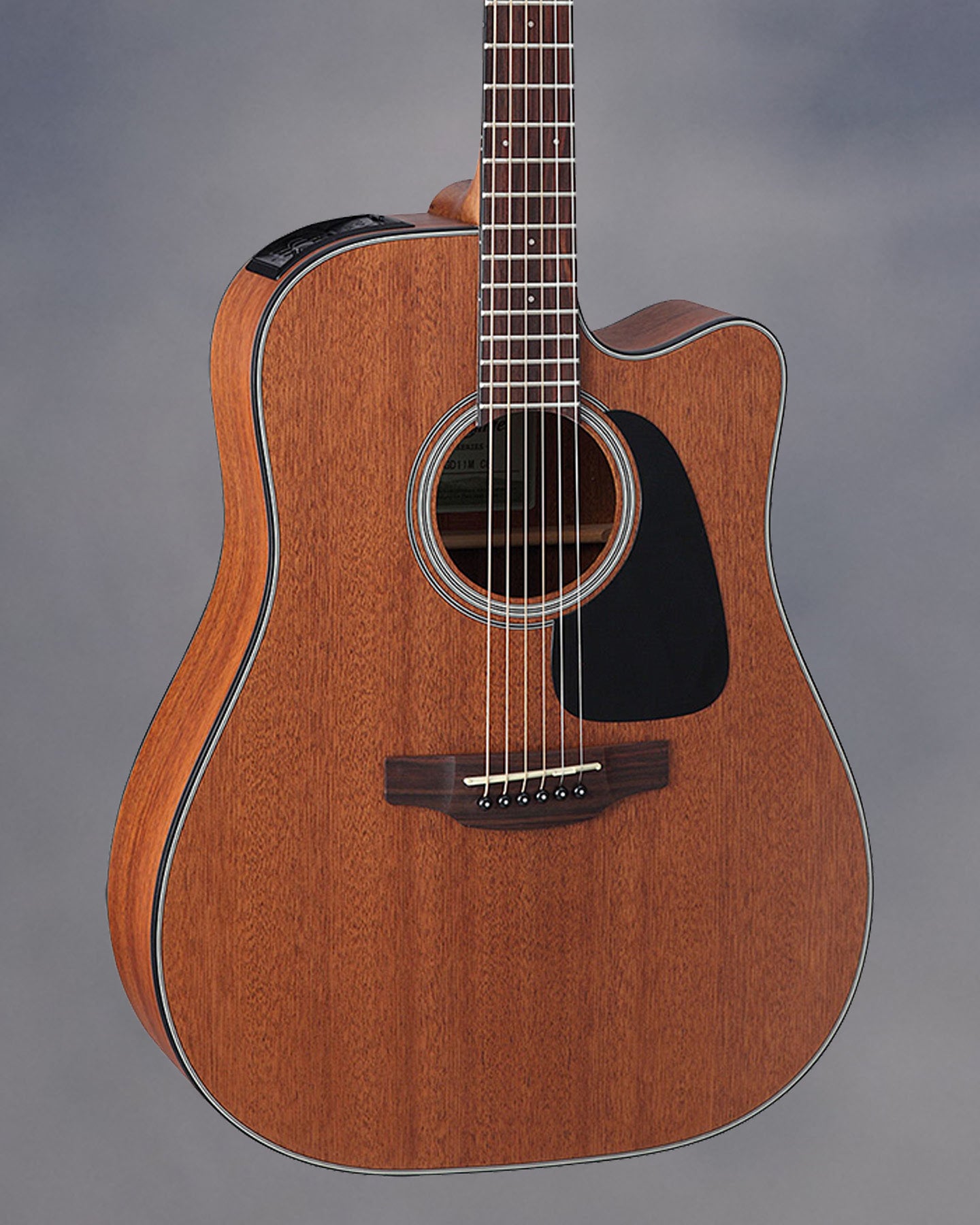 GD11MCENS Dreadnought with cutaway, mahogany top, mahogany back and sides, natural satin finish, pis