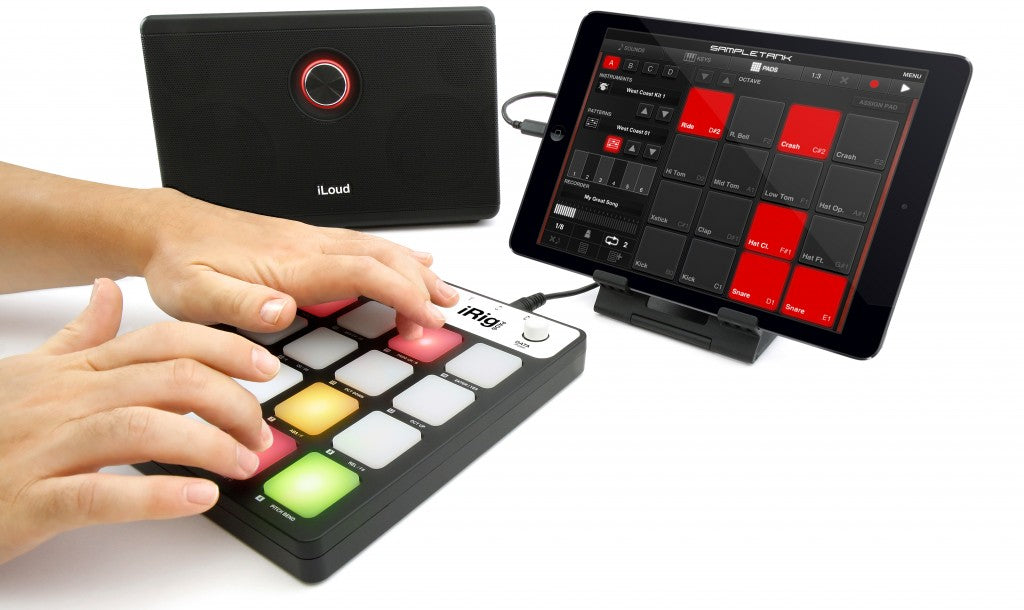 IK Multimedia iRig PADS Portable MIDI Pad Controller