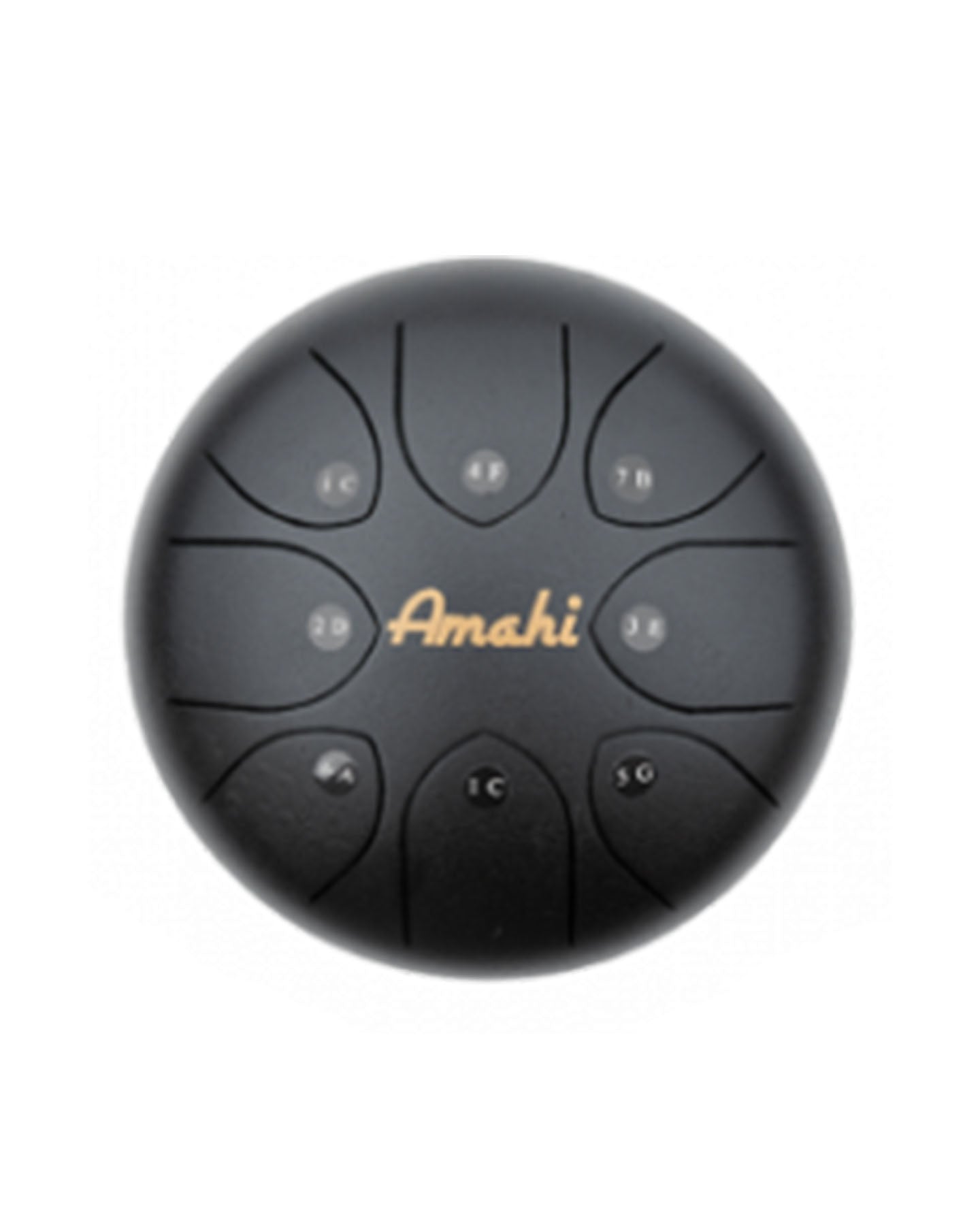 AMAHI 8" STEEL TONGUE DRUM, BLACK