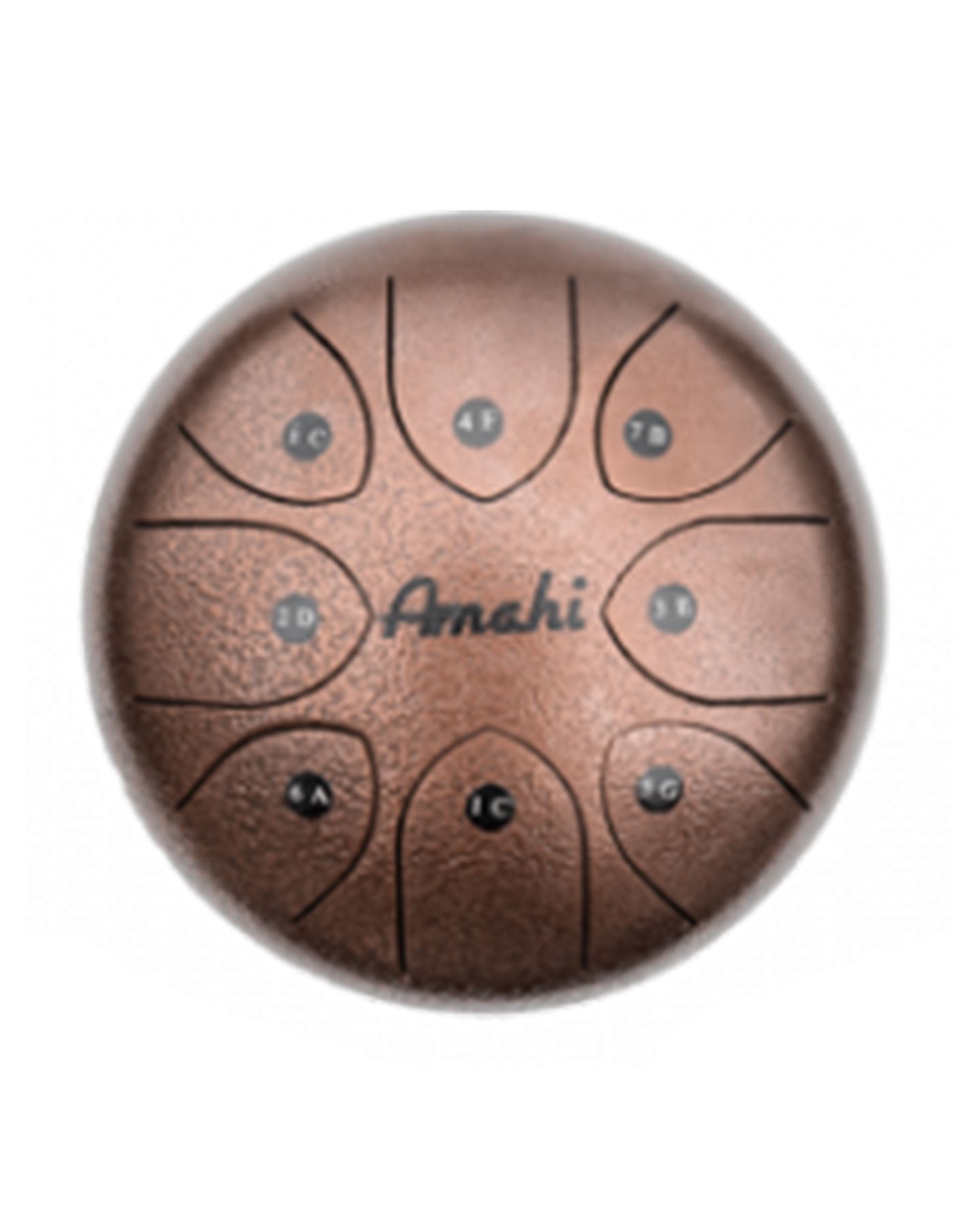 AMAHI 8" STEEL TONGUE DRUM, BRONZE