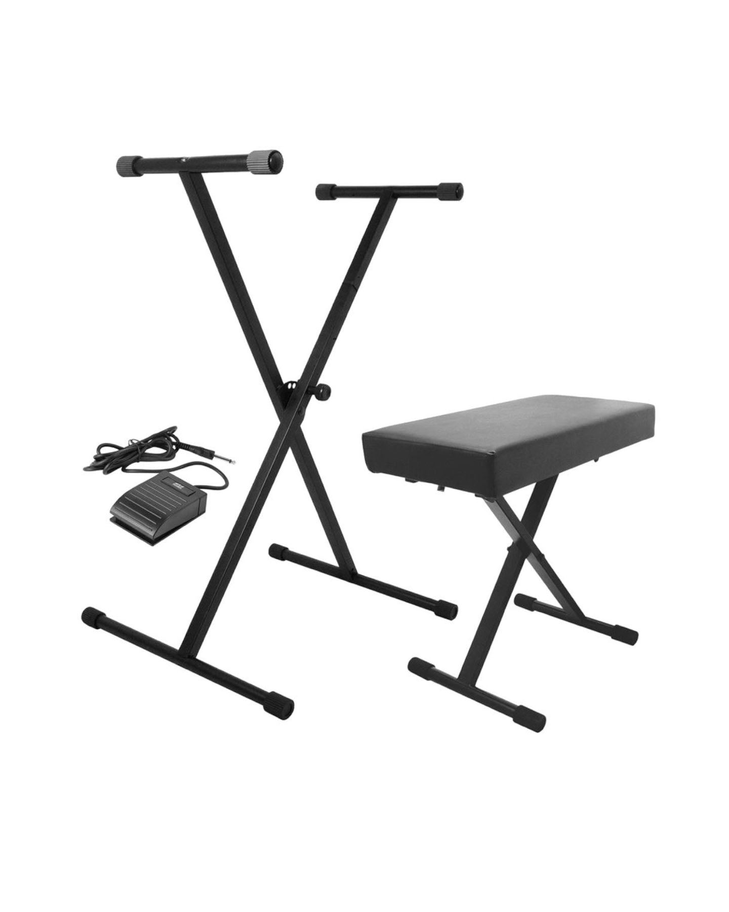 On Stage KPK6520 Keyboard Stand, Bench, and Sustain Pedal Bundle