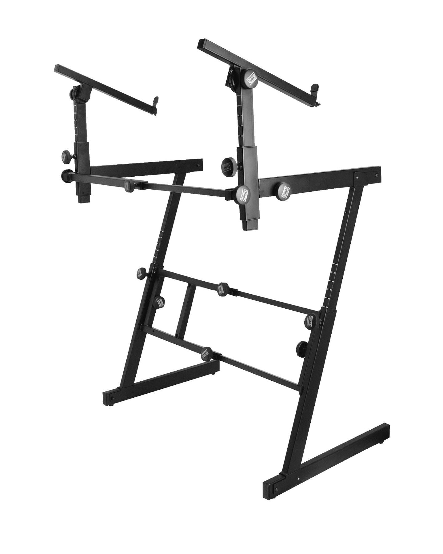 On Stage KS7365EJ Keyboard Folding Z-Stand, Pro Heavy-Duty, with 2nd Tier