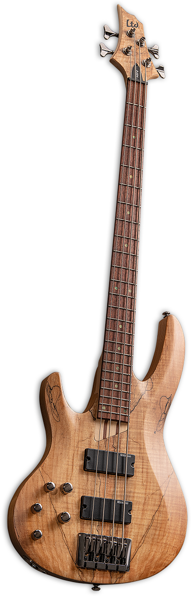 4 string bass guitar satin natural finish LH left handed