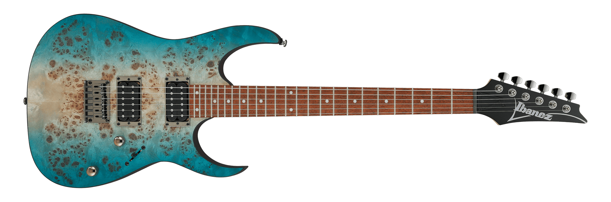 RG421PBCHF RG Standard Electric Guitar, Caribbean Shoreline Flat