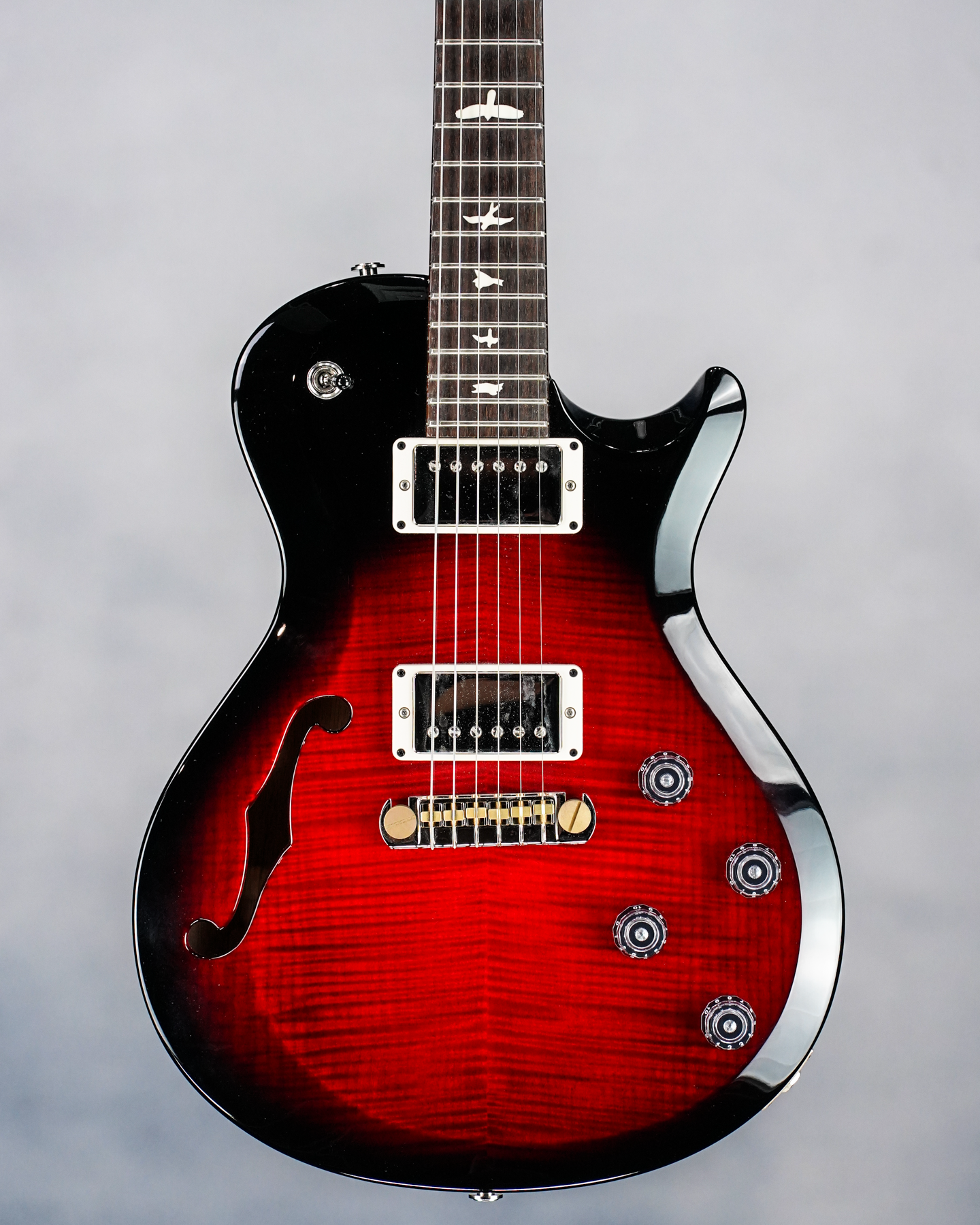 S2 Singlecut Semi Hollow , Custom Color , Scarlet Smokeburst