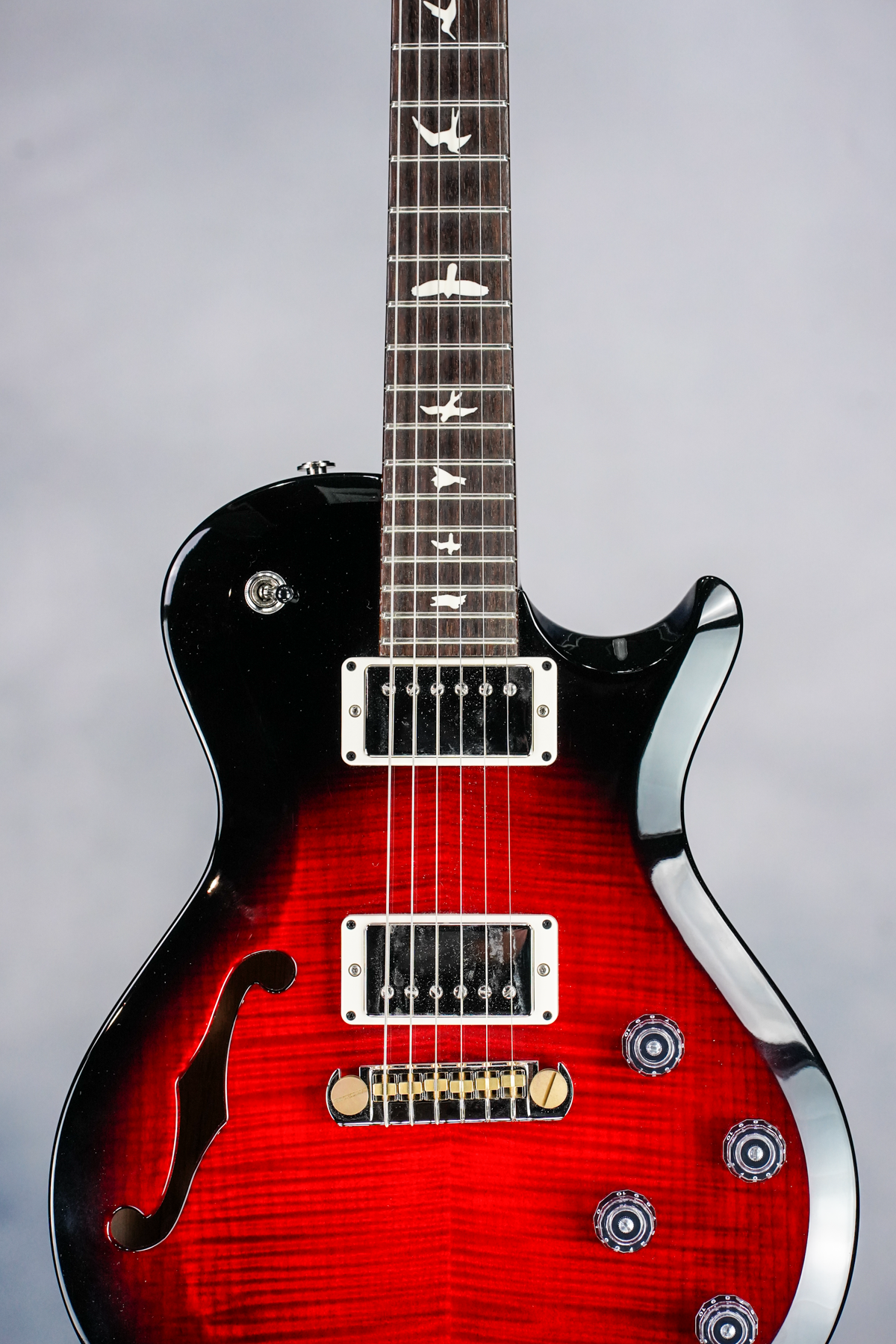 S2 Singlecut Semi Hollow , Custom Color , Scarlet Smokeburst