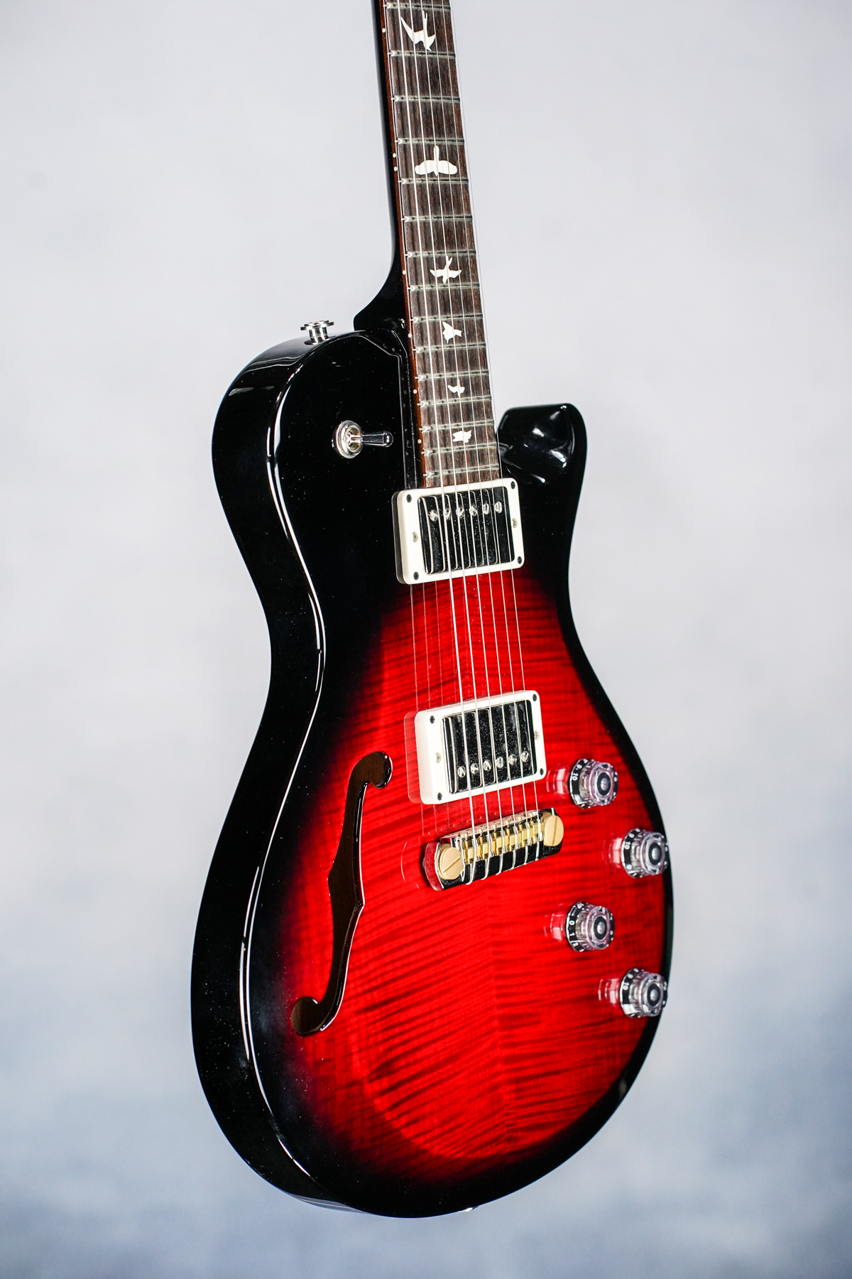 S2 Singlecut Semi Hollow , Custom Color , Scarlet Smokeburst