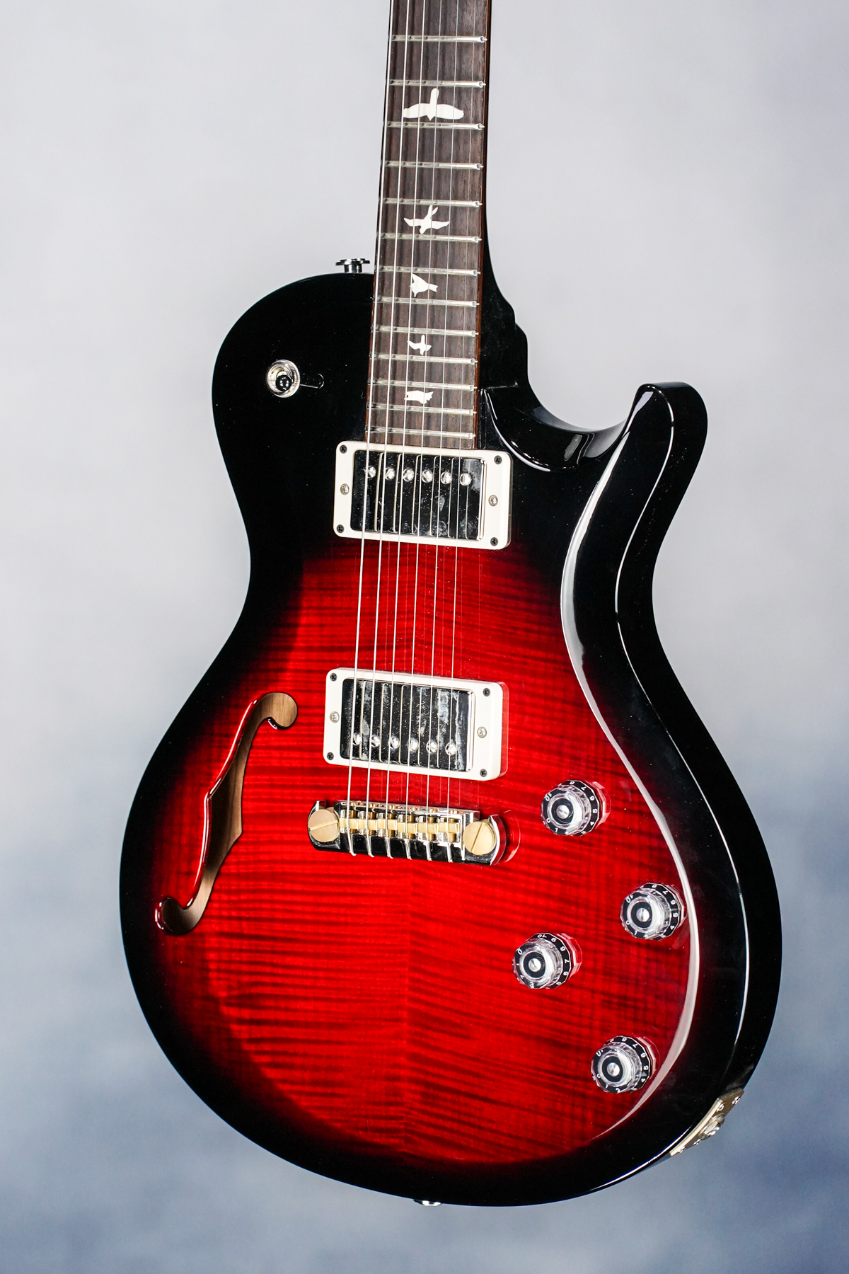 S2 Singlecut Semi Hollow , Custom Color , Scarlet Smokeburst