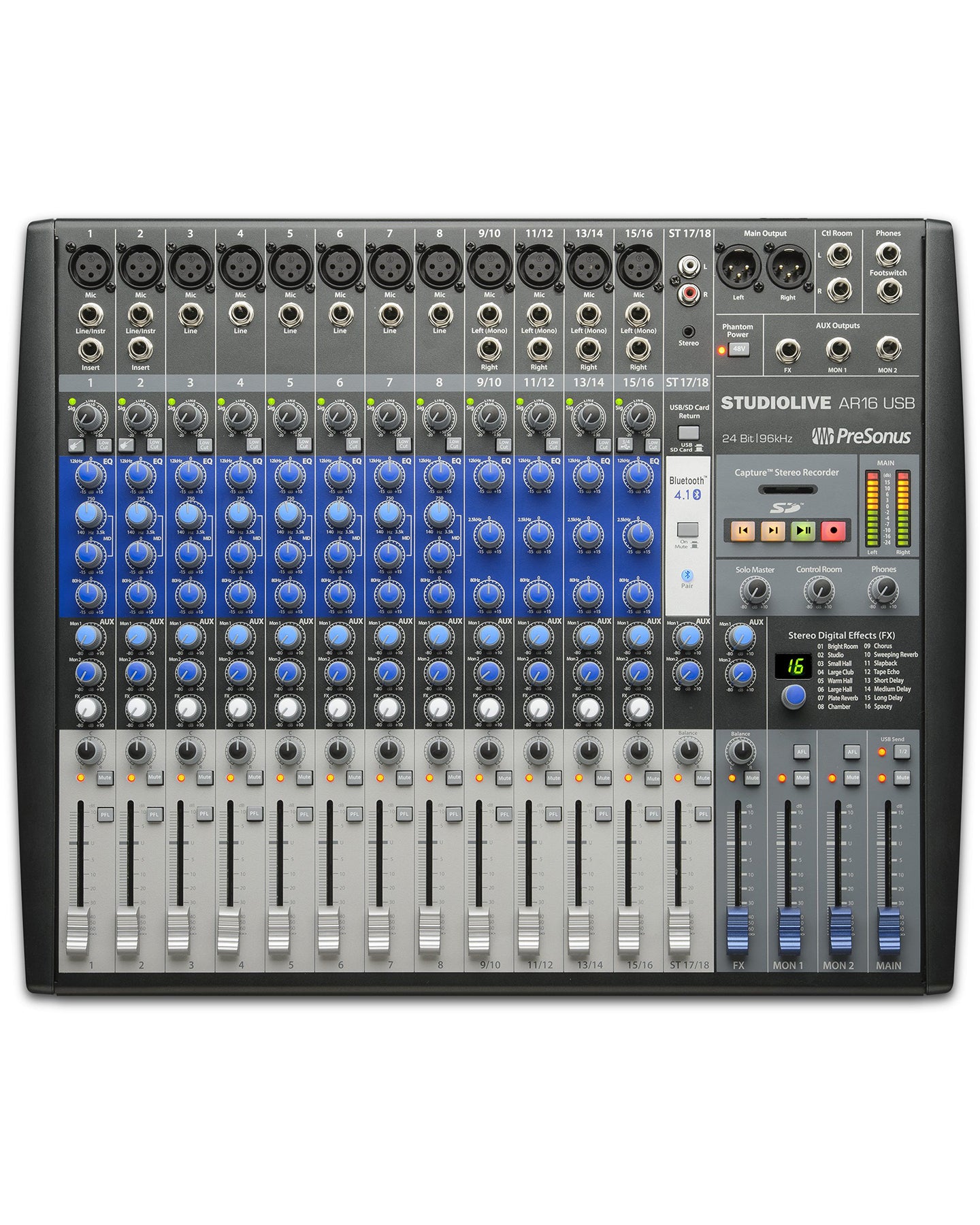 18-Channel Hybrid Digital/Analog Performance Mixer