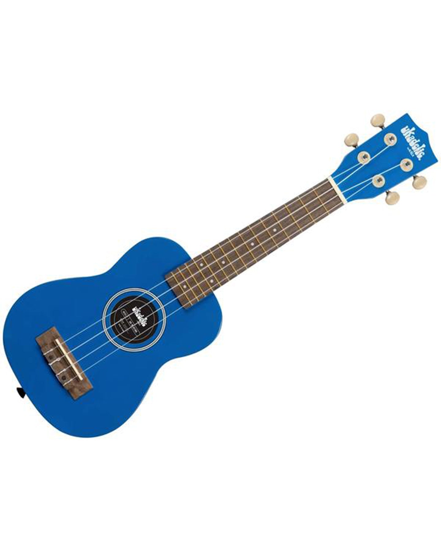 Ukadelic Blue Ink Soprano Ukulele w/ Tote Bag