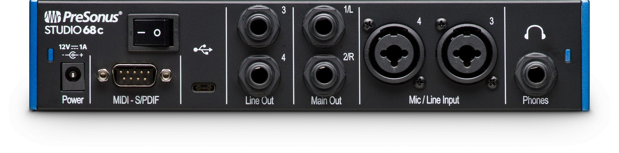 6x6 USB-C/24-bit/192kHZ, w/4 Mic Inputs, Studio One Artist